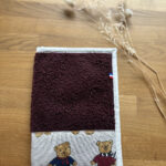 Protège carnet de santé TEDDY prune